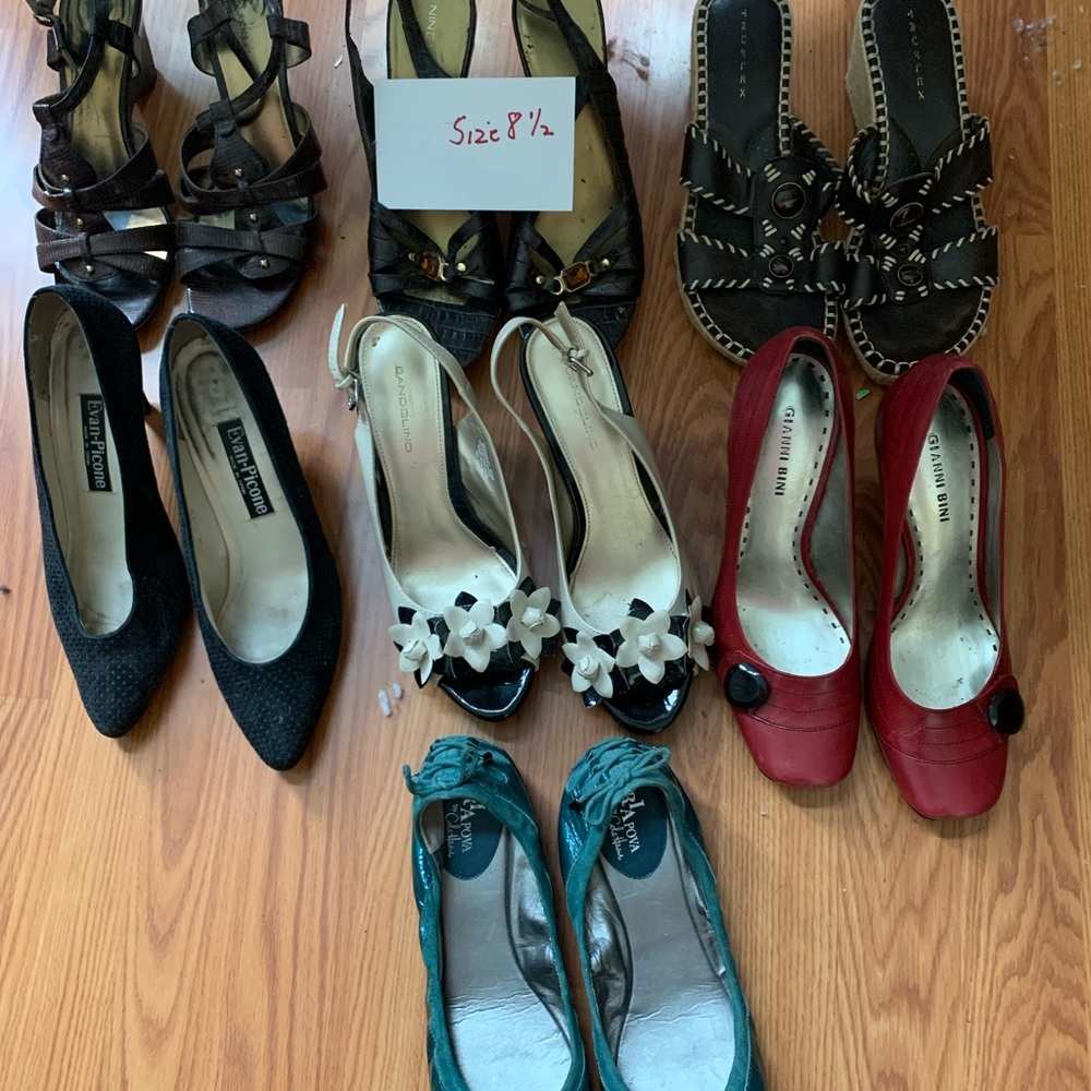 Various size 8-1/2 women’s shoes